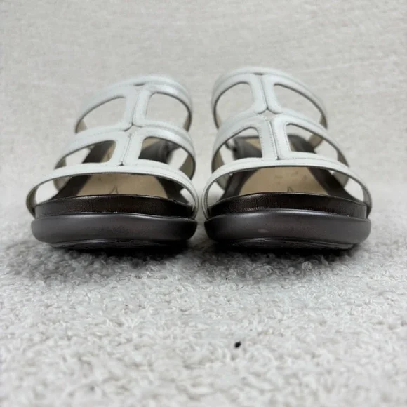 Abeo White and Brown Women's Sandals - Picture 8 of 15